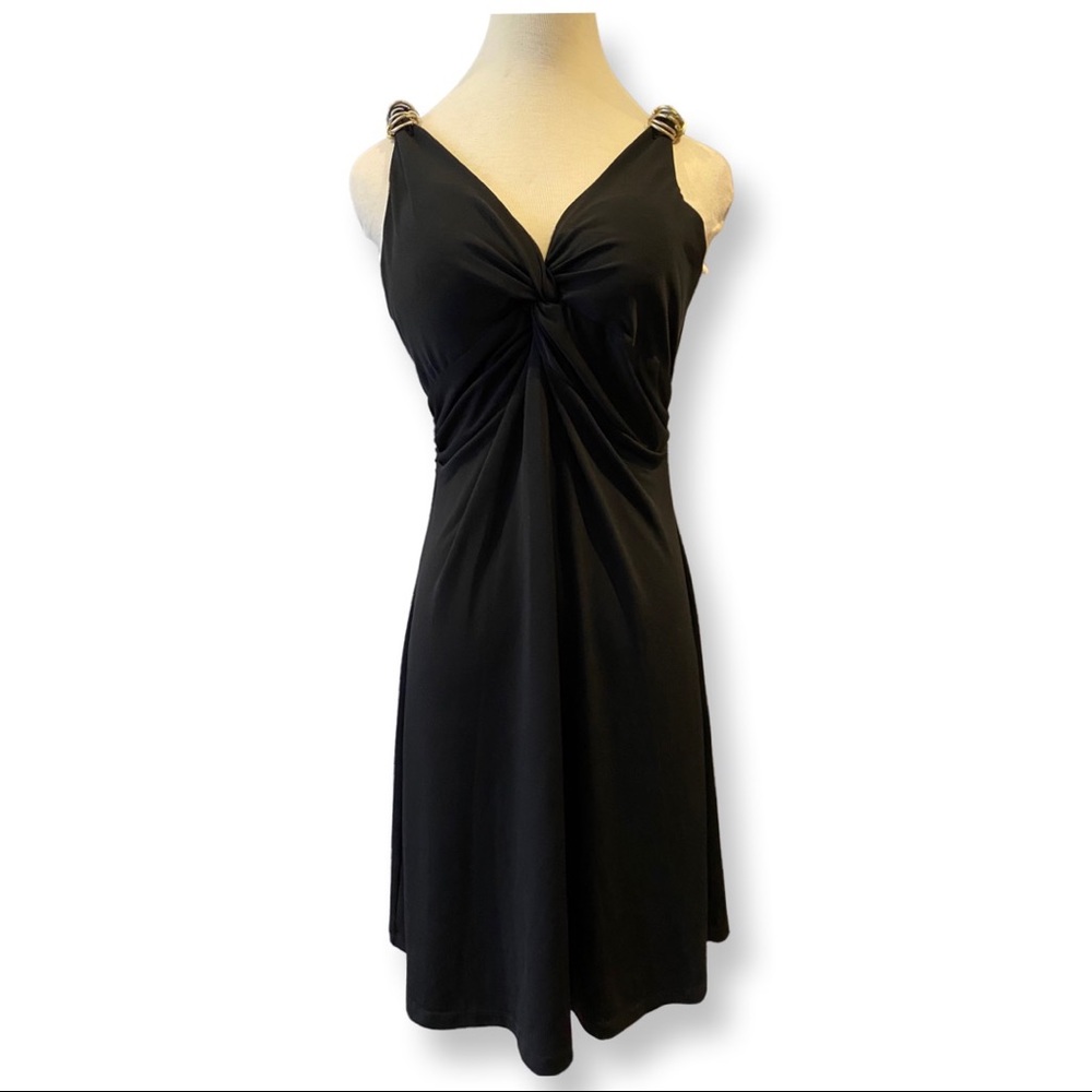 Black cocktail party dress